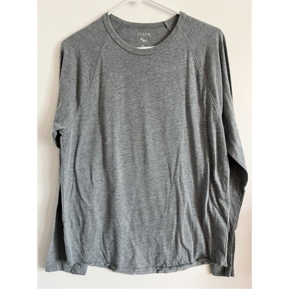J. Crew • Men’s Triblend Grey Long Sleeve Tee Shirt - Picture 1 of 5
